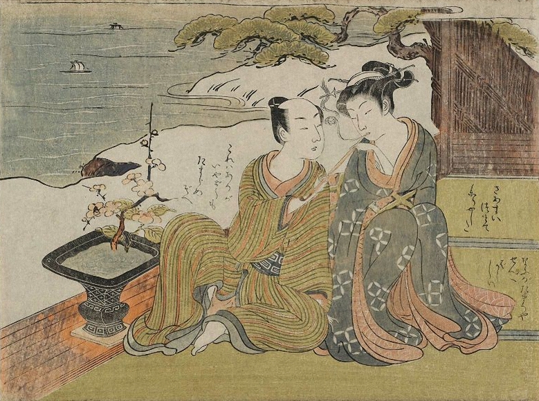 Lovers by Suzuki Harunobu, c.1760